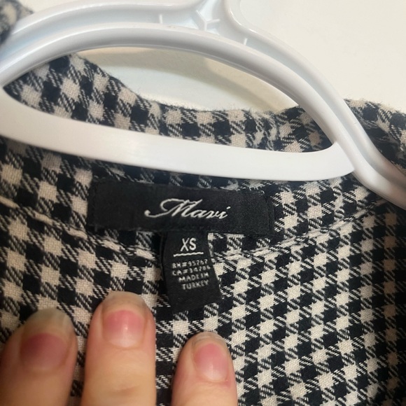 Mavi checkered / plaid cropped shirt - Picture 5 of 5